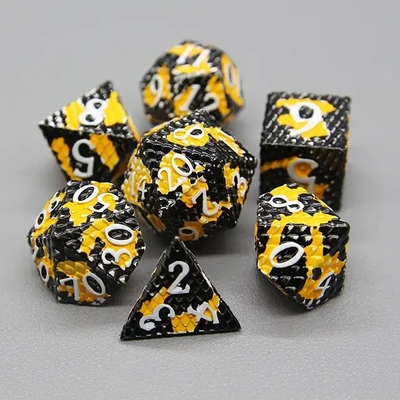 پيتون Texture Metal Dice Set Multi Face Desktop Game#Dnd#Coc