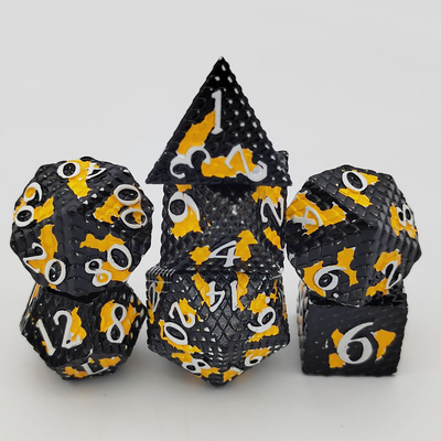 پيتون Texture Metal Dice Set Multi Face Desktop Game#Dnd#Coc