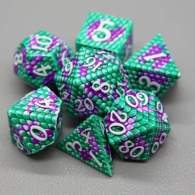 پيتون Texture Metal Dice Set Multi Face Desktop Game#Dnd#Coc
