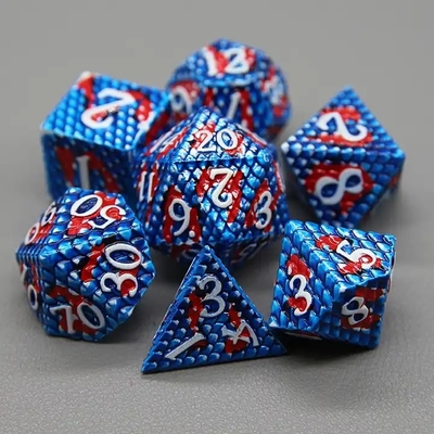 پيتون Texture Metal Dice Set Multi Face Desktop Game#Dnd#Coc