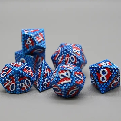 پيتون Texture Metal Dice Set Multi Face Desktop Game#Dnd#Coc