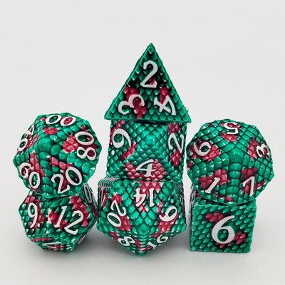 پيتون Texture Metal Dice Set Multi Face Desktop Game#Dnd#Coc