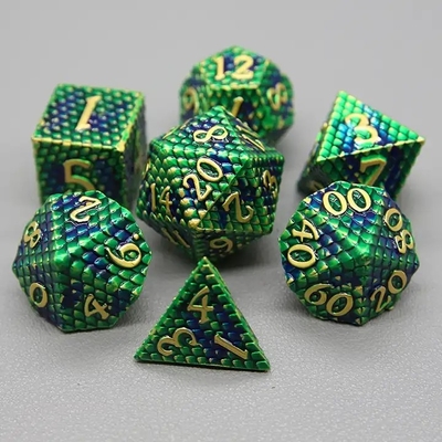 پيتون Texture Metal Dice Set Multi Face Desktop Game#Dnd#Coc
