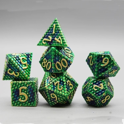 پيتون Texture Metal Dice Set Multi Face Desktop Game#Dnd#Coc