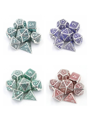بازي ديسکتوب متريکيک فلزي چند چهره Dnd Rpg Coc رنگ برنز