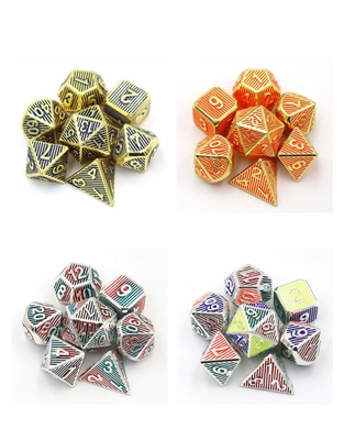 RPG دیجیتال فلزی کاشی رنگی نوار عمودی Dnd Coc سبک لوکس