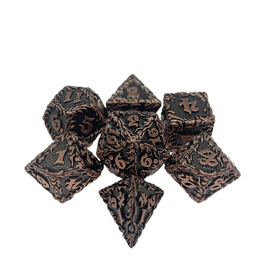 بازی میز کاربری White Tree Vine Metal Multi Face Dice