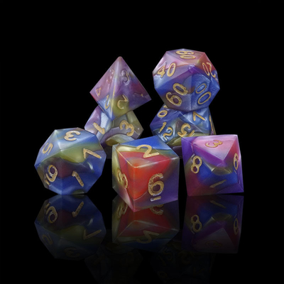 سه رنگ رزین مرمر Rpg کید با لوگو جهانی