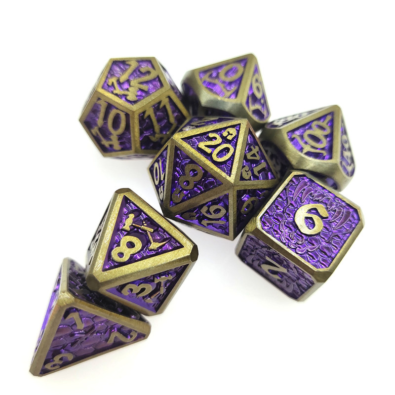 Mini RPG Dice 7 Piece Tiny Polyhedral Set Magic the collect chip Dice Sets